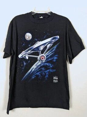 Vintage Star Trek 1991 Paramount Pictures 25th Anniversary graphic Tshirt size L